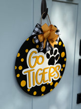 Load image into Gallery viewer, Go Tigers Door Sign
