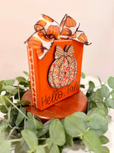 Load image into Gallery viewer, Hello Fall Floral Pumpkin Block
