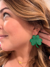 Load image into Gallery viewer, Shamrock Sweater Earrings
