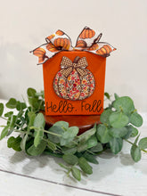 Load image into Gallery viewer, Hello Fall Floral Pumpkin Block
