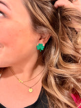 Load image into Gallery viewer, Shamrock Sweater Earrings
