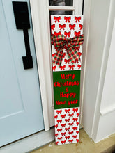 Load image into Gallery viewer, Merry Christmas Bows Porch Sign
