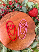 Load image into Gallery viewer, Acrylic Heart Paper Clip – Valentine’s Day Teacher Gift
