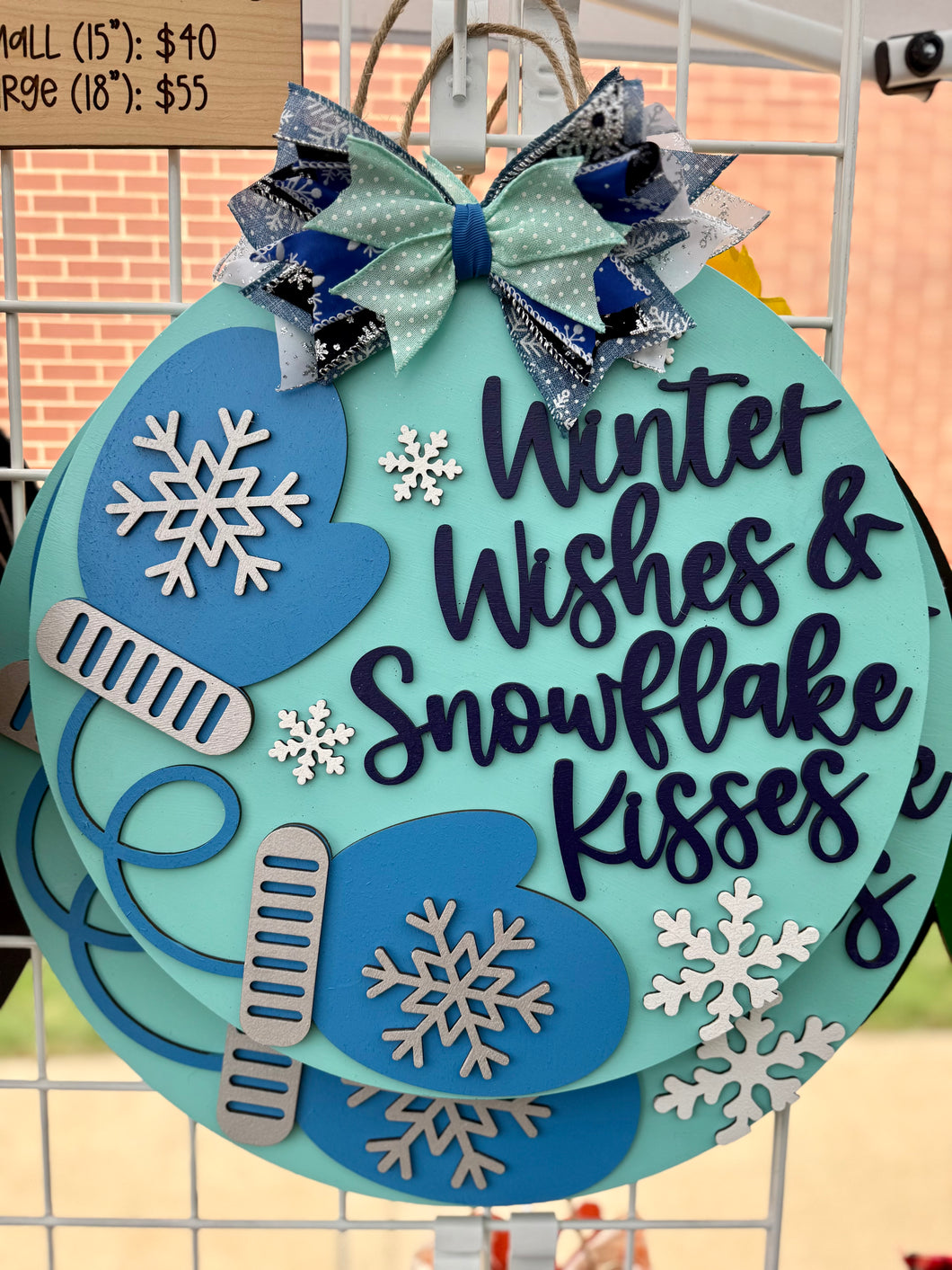 Winter Wishes Door Hanger