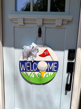 Load image into Gallery viewer, Welcome Golf Door Hanger
