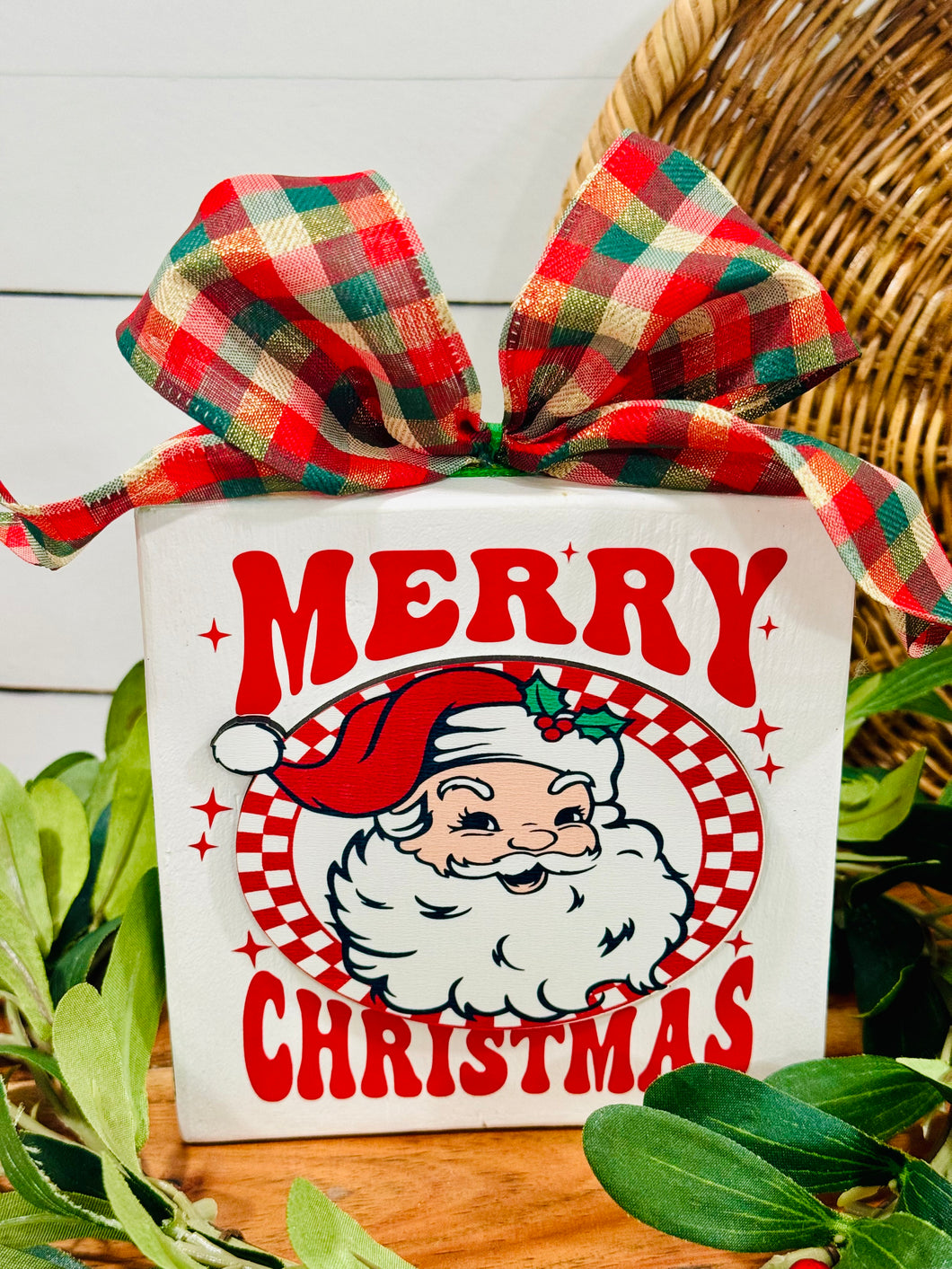 Merry Christmas Santa Block