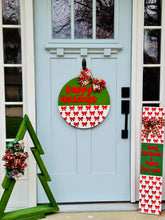 Load image into Gallery viewer, Merry Christmas Bows Porch Sign
