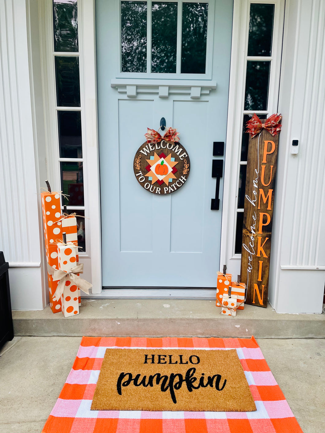 Welcome Home Pumpkin Porch Sign