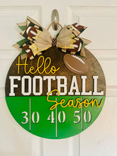 Load image into Gallery viewer, Hello Football Season Door Sign
