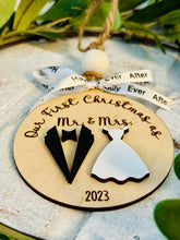 Load image into Gallery viewer, Mr. &amp; Mrs. Wedding Ornament
