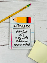 Load image into Gallery viewer, Teacher Note Holder (notebook paper style)
