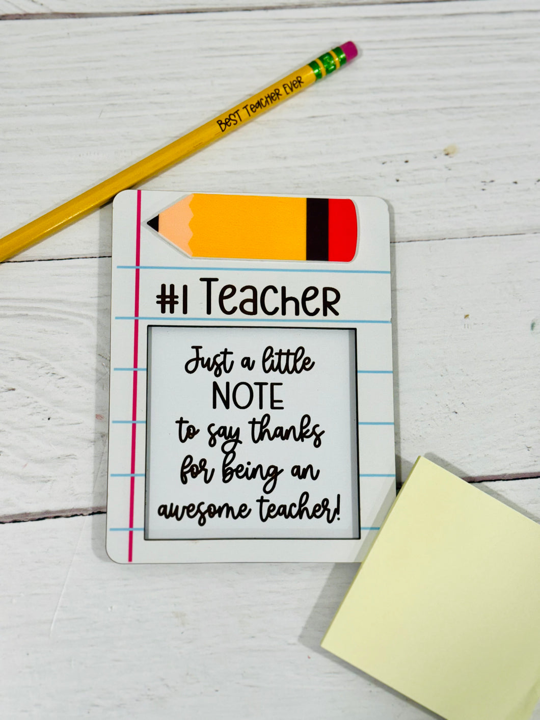 Teacher Note Holder (notebook paper style)
