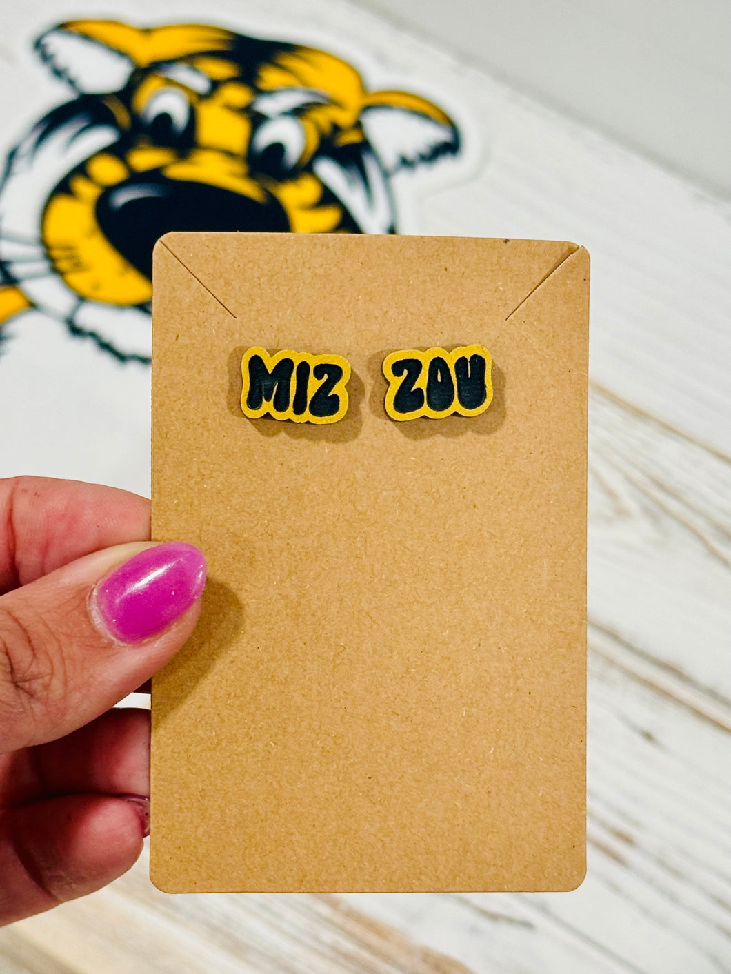 Mizzou stud earrings