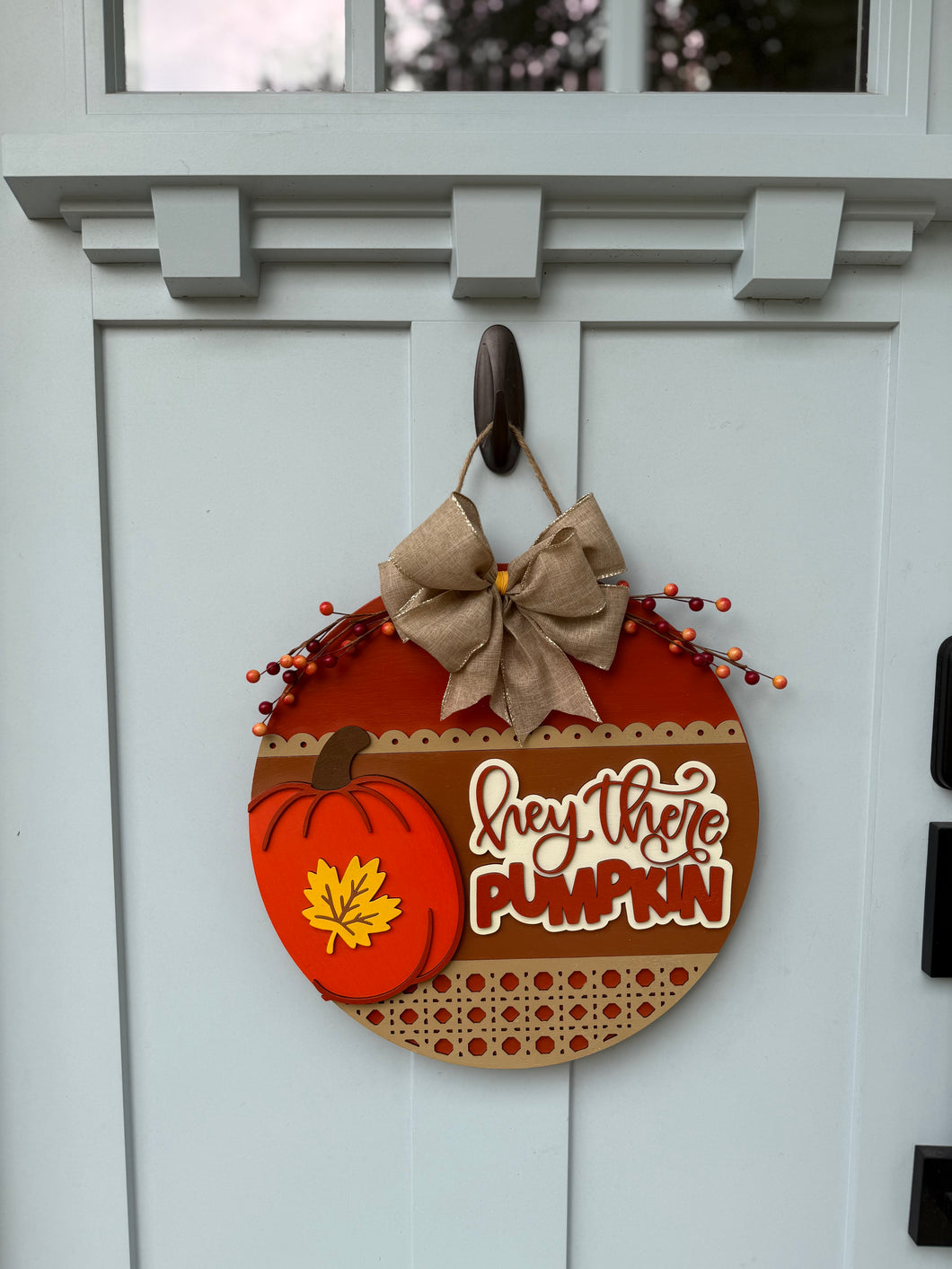 Hey There Pumpkin Door Sign