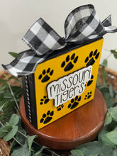 Load image into Gallery viewer, Missouri Tigers Paw Print Block
