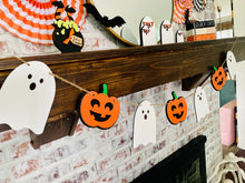 Load image into Gallery viewer, Jack-O-Lantern and Ghost Banner

