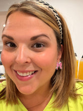 Load image into Gallery viewer, ✏️ Acrylic Teacher Pencil Bow Earrings — Teacher Appreciation Gift
