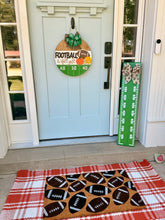 Load image into Gallery viewer, Football and Fall Y'all Door Hanger
