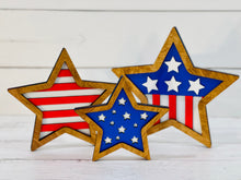 Load image into Gallery viewer, Large Wooden Edged Stars
