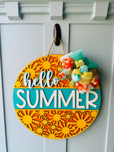 Load image into Gallery viewer, Hello Summer Sunshine Door Sign
