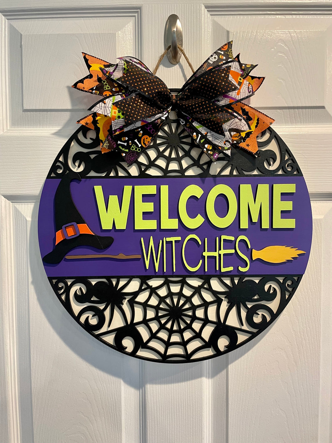 Welcome Witches Door Sign