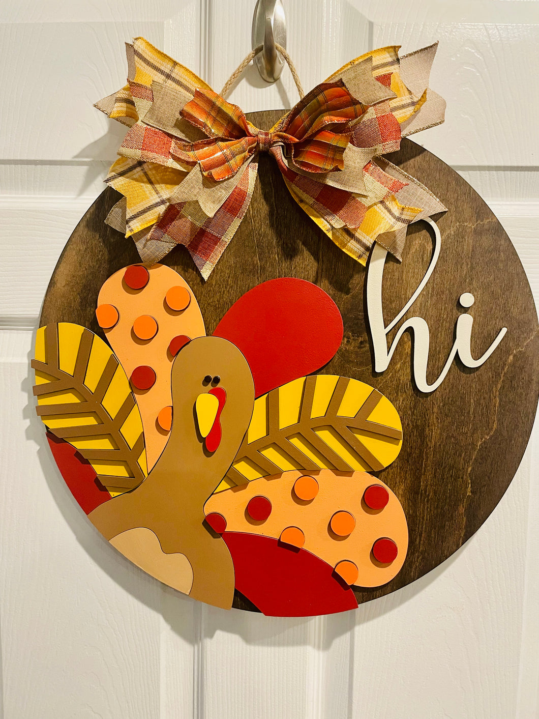 Hi Turkey Door Sign