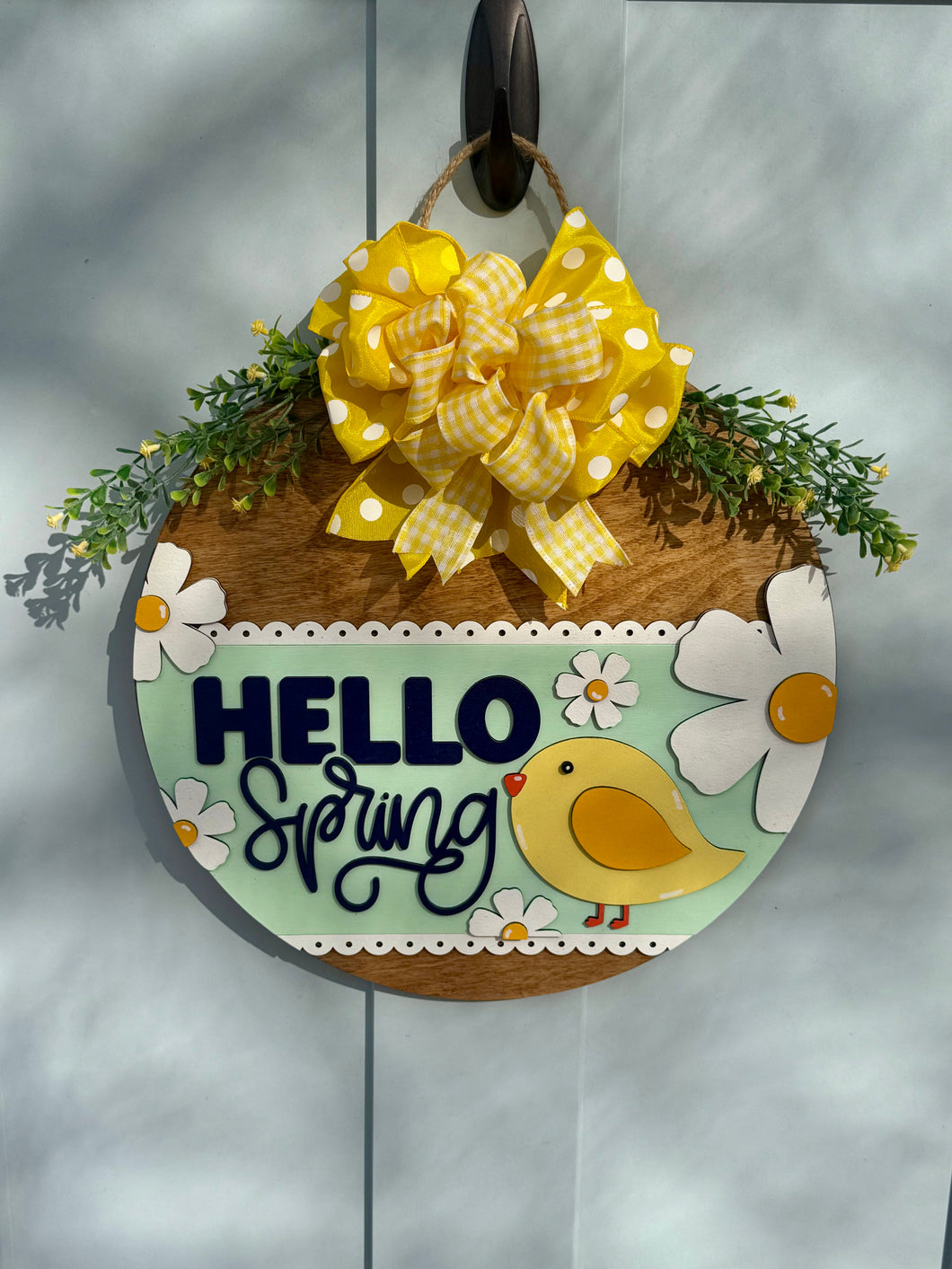 Hello Spring Bird Door Hanger