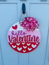 Load image into Gallery viewer, Hello Valentine Door Hanger
