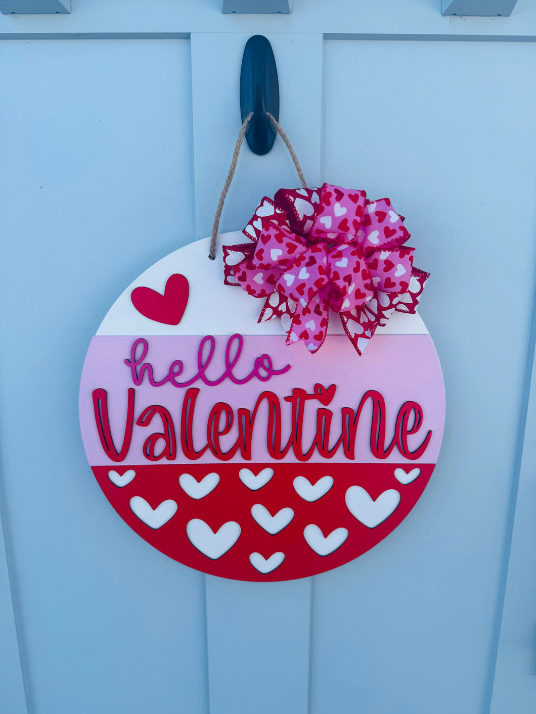 Hello Valentine Door Hanger