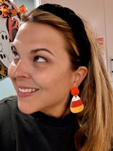 Load image into Gallery viewer, Candy Corn Dangle Earrings
