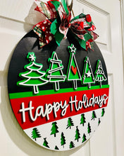 Load image into Gallery viewer, Happy Holidays Door Hanger
