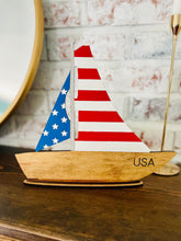 Load image into Gallery viewer, USA Sailboat

