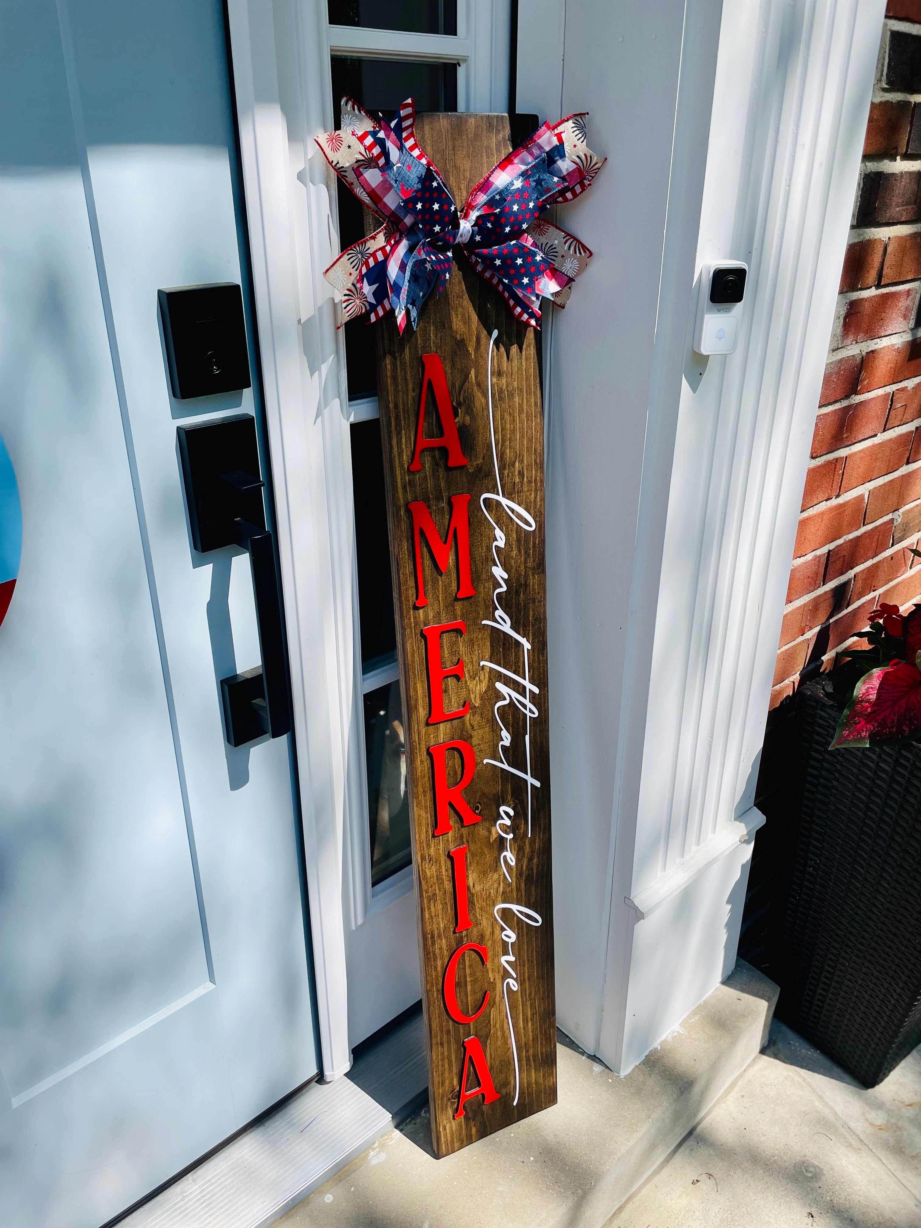 America Love Porch Sign