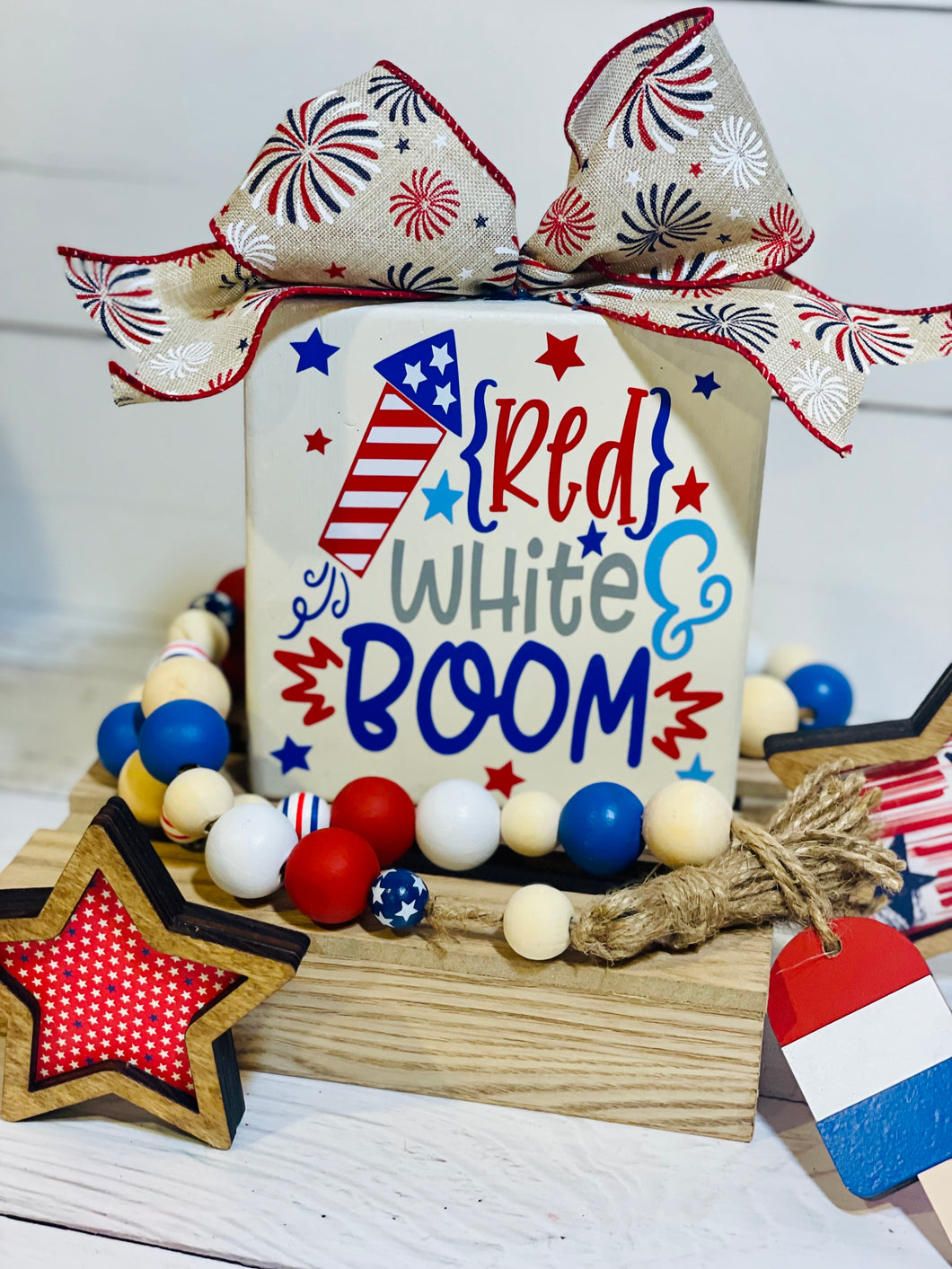Red White and Boom Block