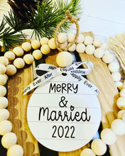 Load image into Gallery viewer, Merry and Married Ornament
