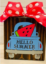 Load image into Gallery viewer, Watermelon Hello Summer Block
