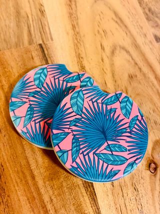 Blue Palm Coasters