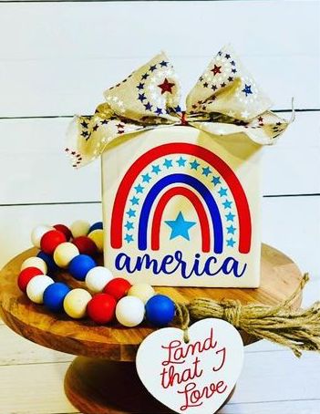 America Rainbow Block