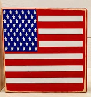 American Flag "O" Piece