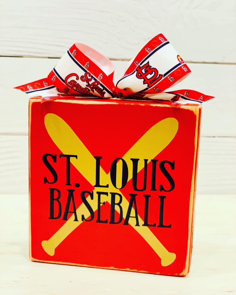 St. Louis Baseball Bats Block