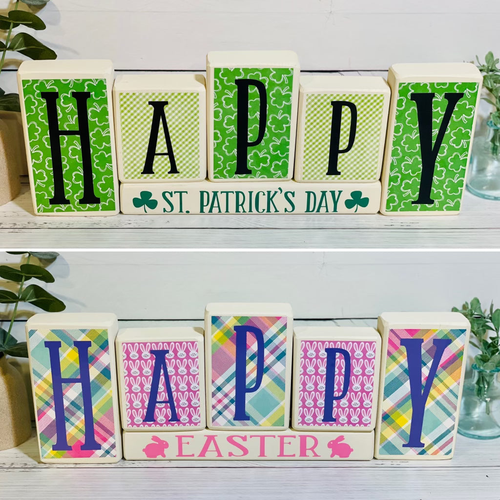 St. Patrick's Easter Reversible Block
