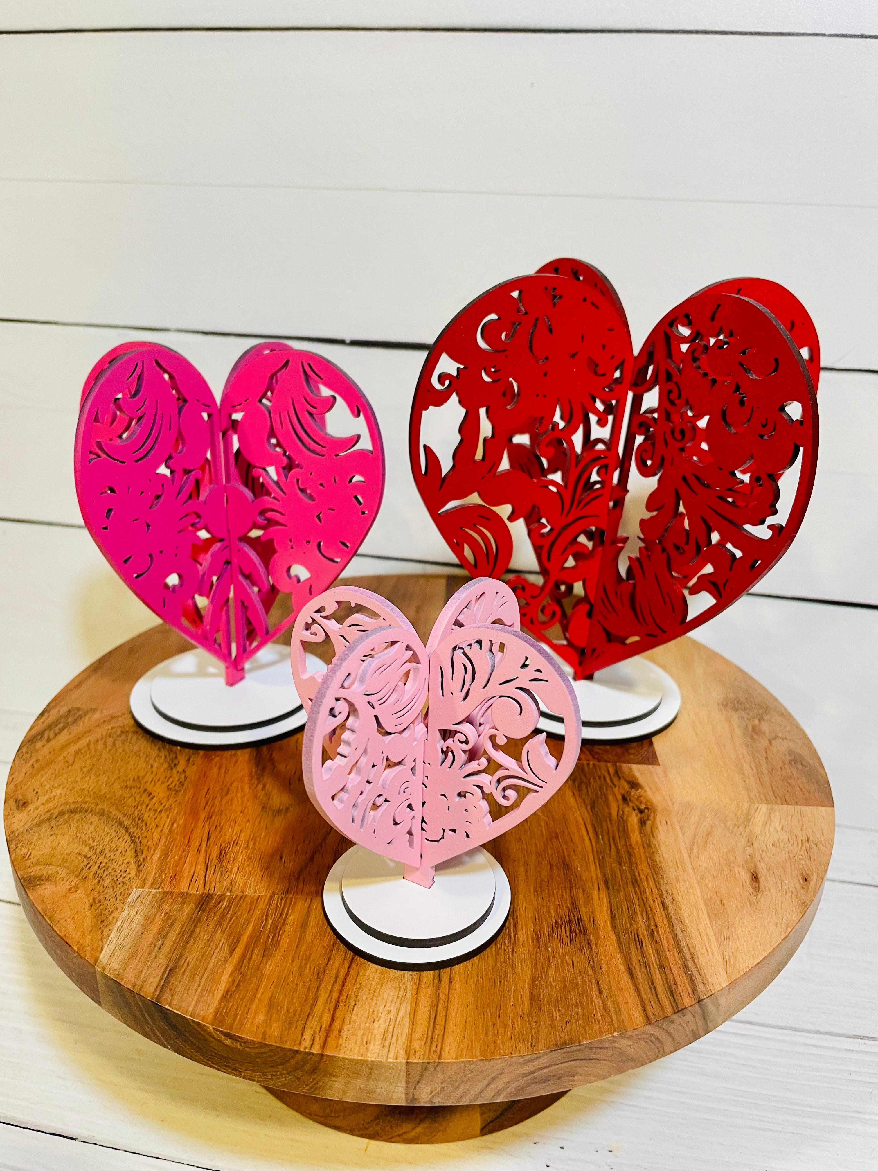 3D Hearts