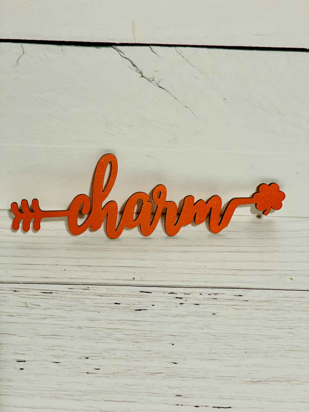 Charm Shamrock Arrow