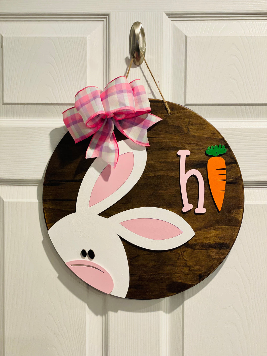 Hi Bunny Door Sign