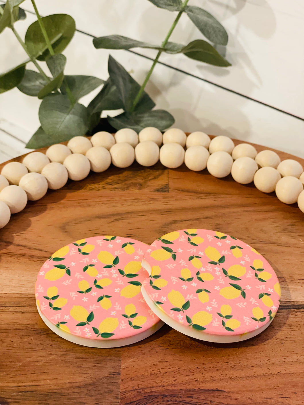 Pink Lemon Coasters