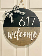 Load image into Gallery viewer, Address Welcome Door Sign
