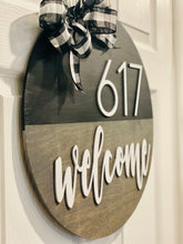 Load image into Gallery viewer, Address Welcome Door Sign

