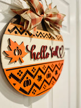 Load image into Gallery viewer, Hello Fall Door Sign
