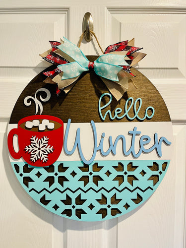 Winter Door Sign