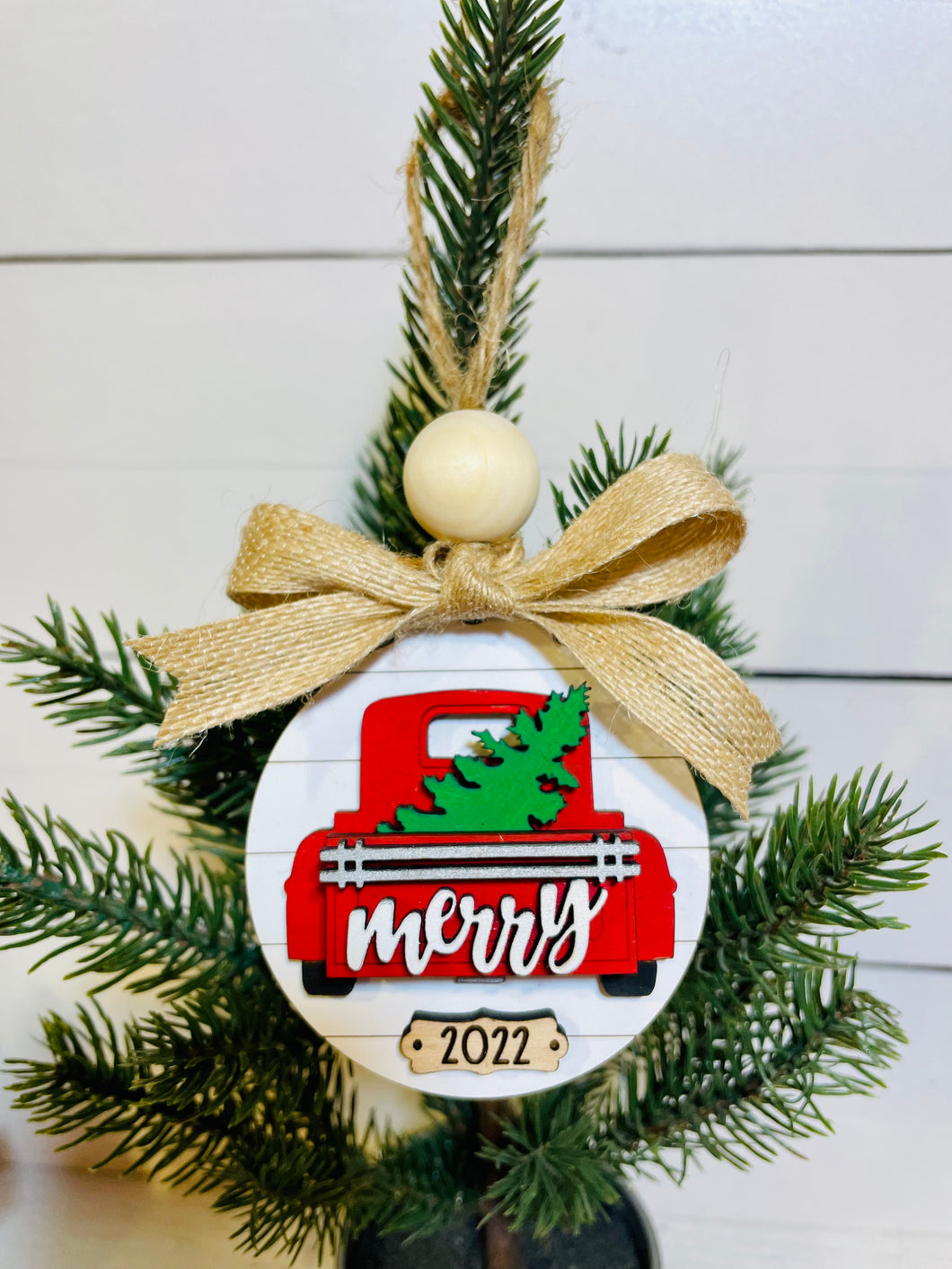 Merry Truck Ornament